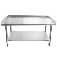Universal ES-S3048 30&rdquo; x 48&rdquo; Stainless Steel Equipment Stand 16-Gauge with Galvanized Undershelf