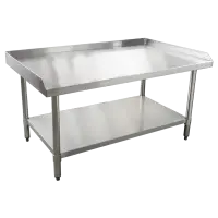 Universal ES-S3048 30&rdquo; x 48&rdquo; Stainless Steel Equipment Stand 16-Gauge with Galvanized Undershelf