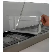 Universal UPPT92 92&rdquo; Three Door Pizza Prep Table Refrigerator