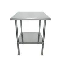 Universal SS3030 - 30" X 30" Stainless Steel Work Table W/ Stainless Steel Under Shelf