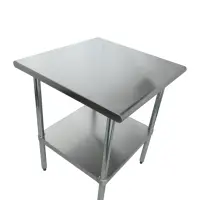 Universal SS3030 - 30" X 30" Stainless Steel Work Table W/ Stainless Steel Under Shelf