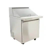 Universal USPT28 28&rdquo; Mega Top One Door Sandwich Prep Table Refrigerator