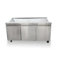 Universal USPTR72 72&rdquo; Sandwich / Salad Prep Refrigerator