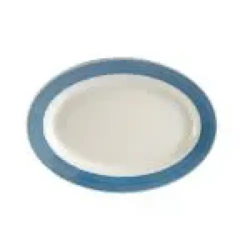C.A.C. China R-51-BLU - Rainbow Platter 15-1/2" - (1 Dozen per Case)