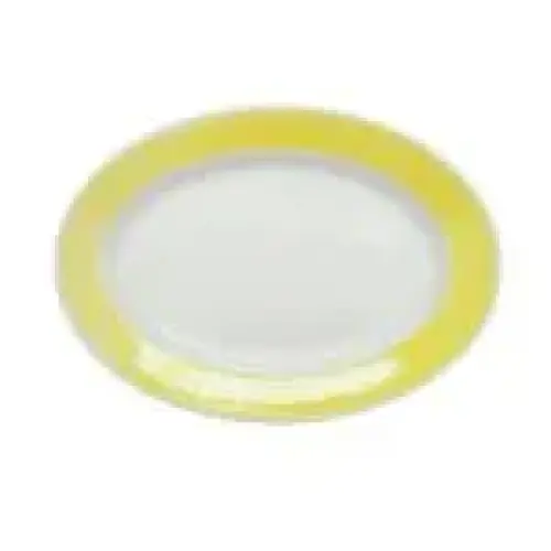 C.A.C. China R-14-Y - Rainbow Platter12-1/2" - (1 Dozen per Case)