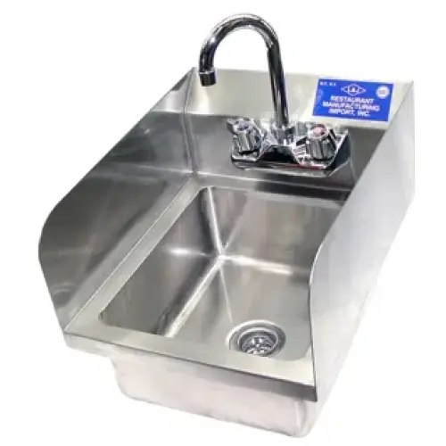 Universal WHS-1616-5D-2 - Wall Hung Hand Sink W/ Faucet - 16"