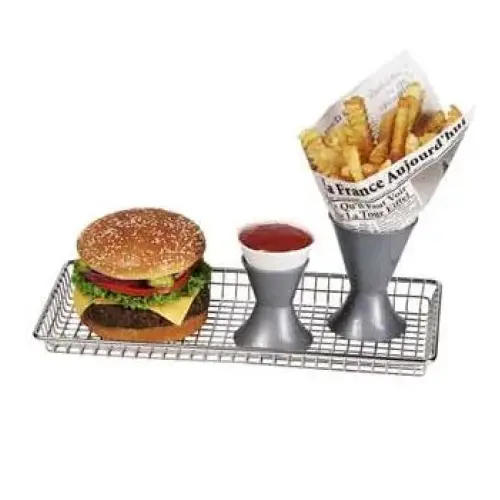 GET Enterprises - 4-835814 - Stainless Steel 7" x 14" Grid Tray