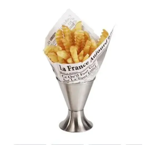 GET Enterprises - 4-87888 - Medium Stainless Steel Cone Holder