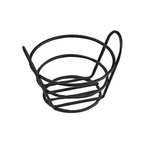 GET Enterprises - 4-33780 - 5 3/8" x 3" Black Powder-coated Bucket Basket