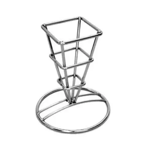 GET Enterprises - 4-81844 - Single Square Stainless Fry Cone