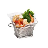 GET Enterprises - 4-81865 - Stainless Fry Basket with 2 Loop Handles