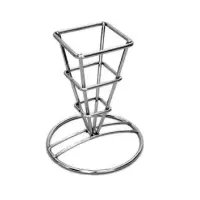 GET Enterprises - 4-81844 - Single Square Stainless Fry Cone