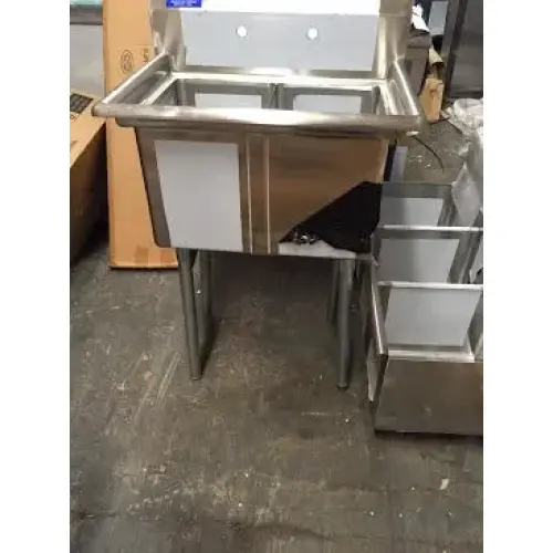 Universal SK1424-2 - Two Compartment Utility Sink - 27"