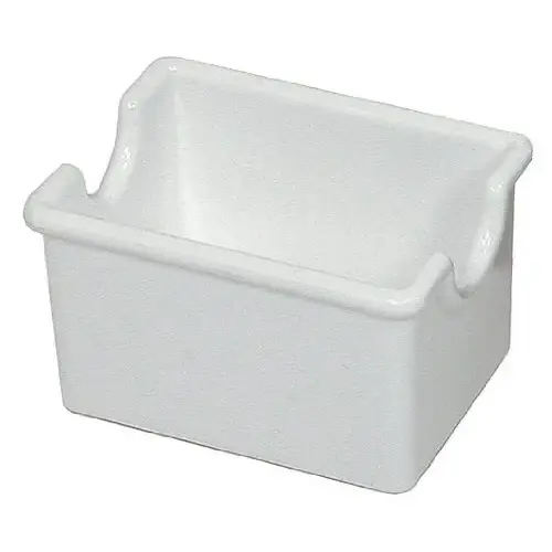 Update International SPH-WH - 3" x 2.5" x 2" - Plastic Sugar Packet Holder - 2-Inch - White  