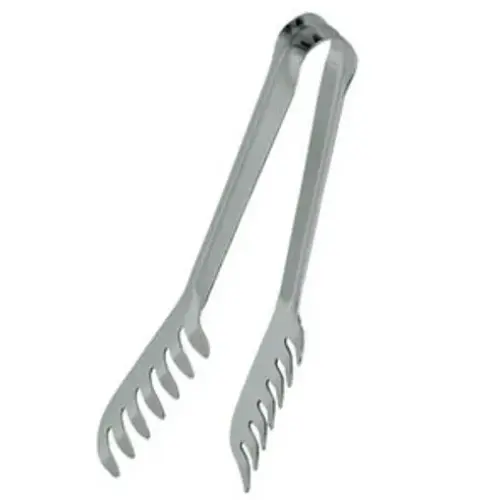 Update International SPT-6 - 8" x 1" x 1.5" - Stainless Stainless Steel Spaghetti Spring Tong   