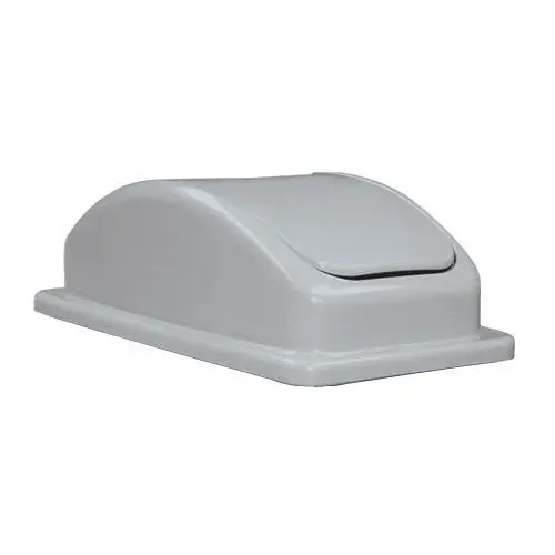 Update International SSCL-23G - 20.19" x 5.75" x 11.5" - Plastic Lid for Space Saver Trash Cans 