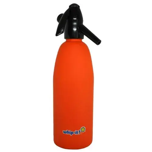 Whip It! - SSSV-08 - Orange Soda Siphon - Rubber Coated