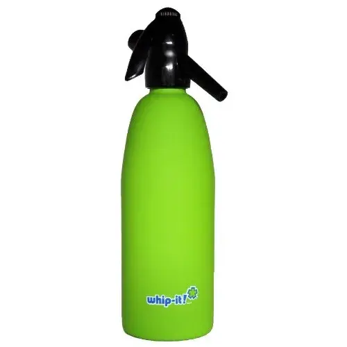 Whip It! - SSSV-09 - Lime Green Soda Siphon - Rubber Coated