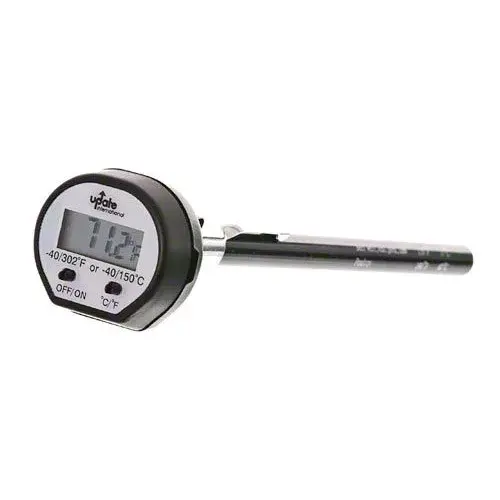 Update International THDP-302 - 6" x 1.25" x 1.25" - Digital Thermometers with Black Sleeve  