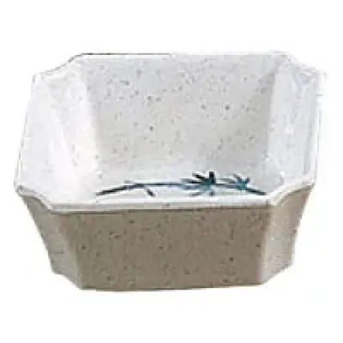 Thunder Group Square Small Bowl - Blue Bamboo Collection 4 oz. (12 per Case) [1002BB]