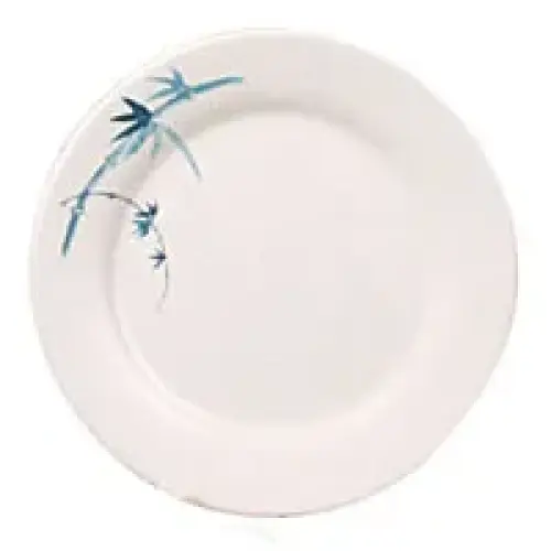 Thunder Group Round Plate - Blue Bamboo Collection 14 1/8" (12 per Case) [1014BB]