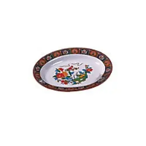 Thunder Group Deep Oval Platter - Peacock Collection 9" (12 per Case) [2109TP]