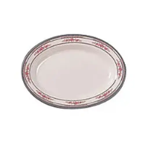 Thunder Group Deep Oval Platter - Rose Collection 13" (12 per Case) [2113AR]