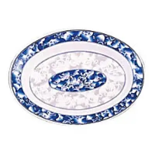 Thunder Group Deep Oval Platter - Blue Dragon Collection 14" (12 per Case) [2114DL]