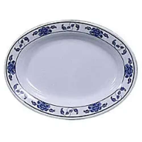 Thunder Group Deep Oval Platter - Lotus Collection 14" (12 per Case) [2114TB]