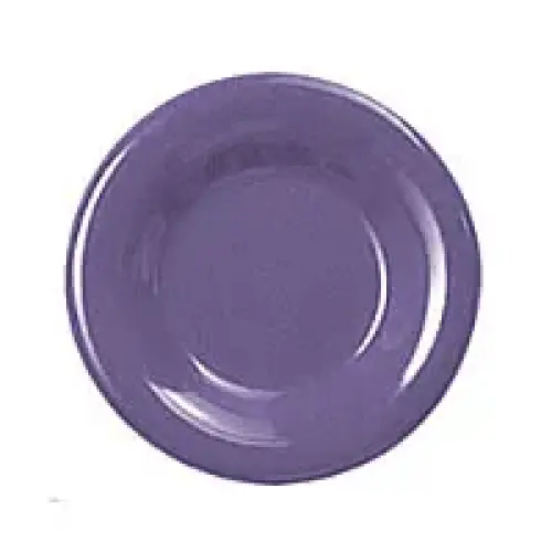 Thunder Group Round Wide Rim Round Plate - Purple - 9"  (12 per Case) [CR009BU]