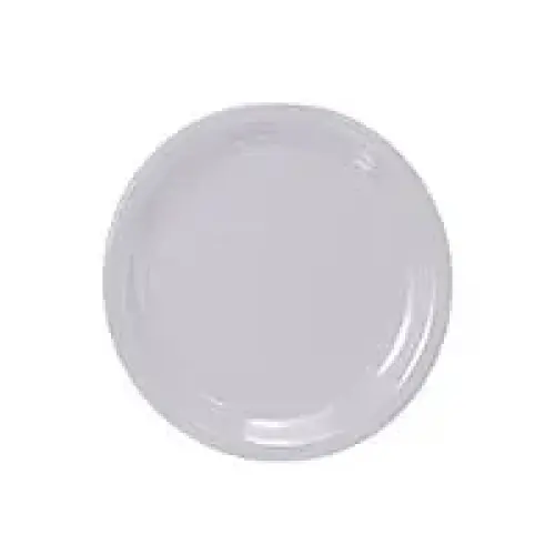 Thunder Group Narrow Rim Round Plate - White - 6-1/2"  (12 per Case) [CR106W]