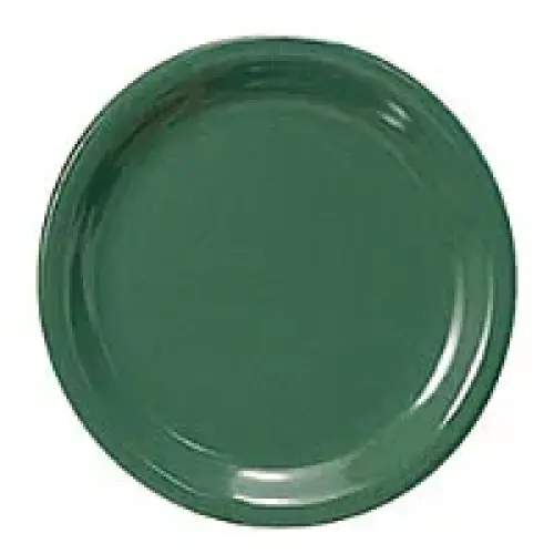Thunder Group Narrow Rim Round Plate - Green - 10-1/2"  (12 per Case) [CR110GR]