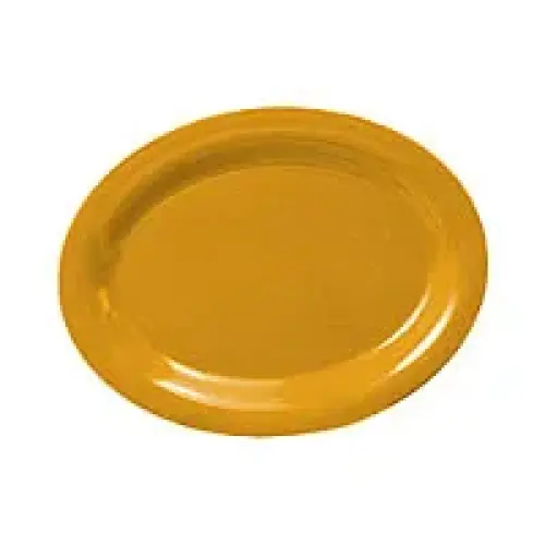 Thunder Group Oval Platter - Yellow - 9-1/2" x 7-1/4" (12 per Case) [CR209YW]