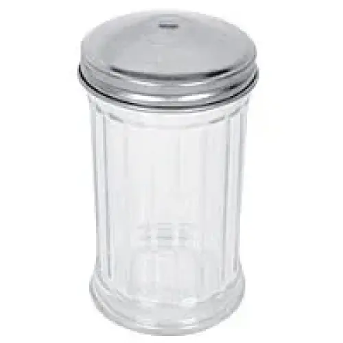 Thunder Group Glass Sugar Dispenser w/ Center Hole Top 12 oz (24 per Case) [GLTWSJ012H]