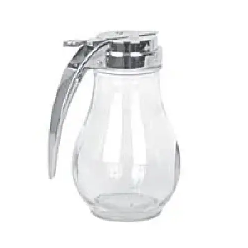 Thunder Group Glass Syrup Dispenser Set 14 Oz (12 per Case) [GLTWSY014]