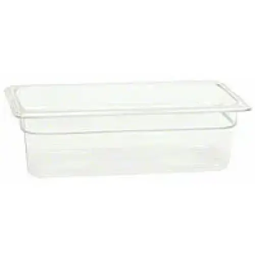 Thunder Group Third-Size Polycarbonate Solid Food Pans 4" (12 per Case) [PLPA8134]