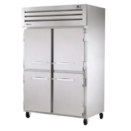 True STR2F-4HS 53" Spec Series Stainless Steel Half Door Reach In Freezer 