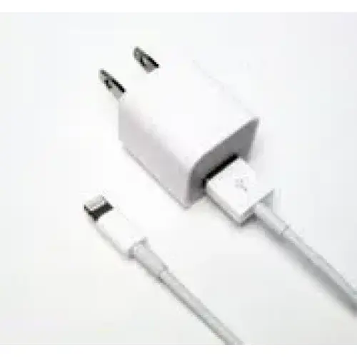 Lightning Cable to USB & Wall Adapter 2 in 1 for iPhone 5 / iPod Touch 5 / iPad Mini Made by Universal [IP5CW2i1]