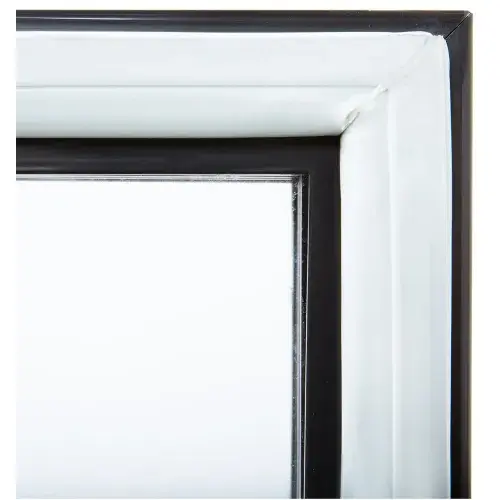 Universal USDR81 81" Three Section Glass Door Reach in Refrigerator with LED Lights - 72 Cu. Ft.