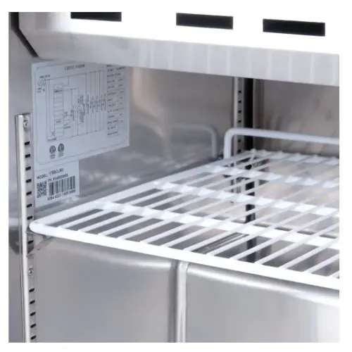 Universal USPT72 72” Mega Top Three Door Sandwich Prep Table Refrigerator