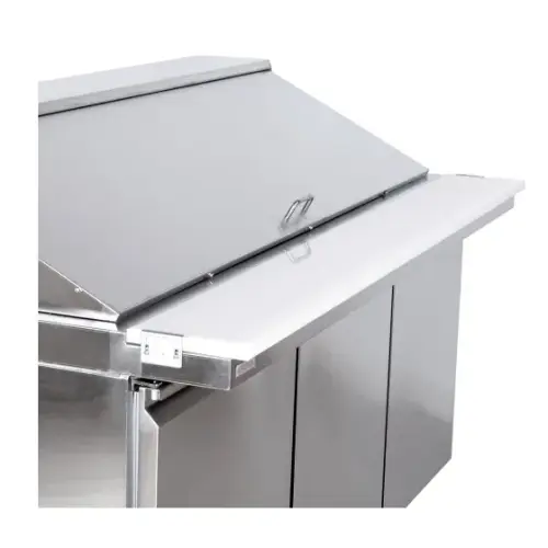 Universal USPT72 72” Mega Top Three Door Sandwich Prep Table Refrigerator