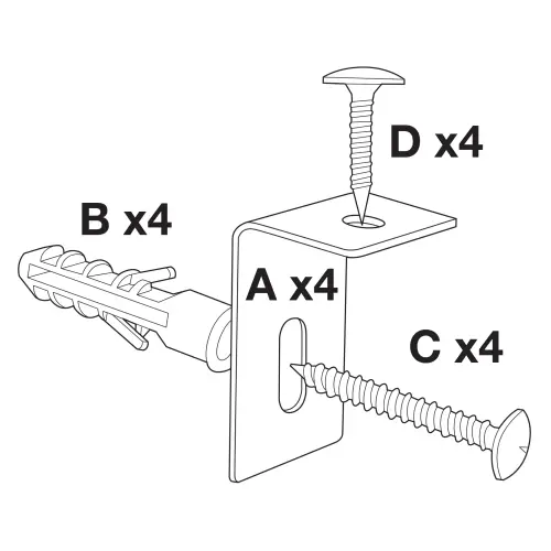 Luxor - WB7240W - Wall Mounted Whiteboard - 72"W x 40"H