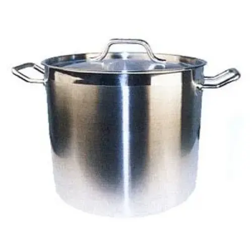 Winco SST-12 - Stainless Steel Stock Pot 12 qt w/ Cover 