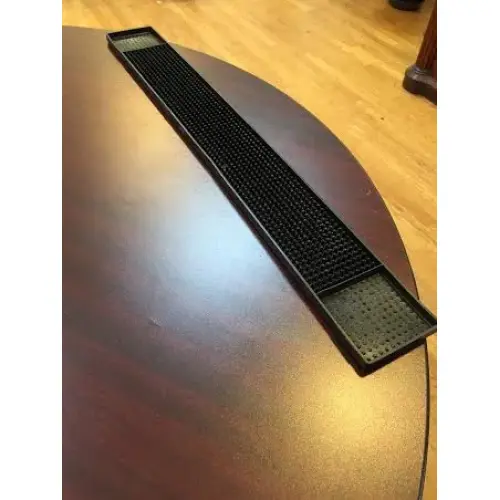 Thunder Group PLBM027BL - Black Rubber Bar Mat 3-1/4" x 27" 