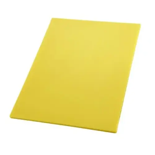 Winco 12" x 18" x 1/2" Plastic Cutting Board [CBYL-1218]