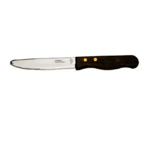 Winco Jumbo Steak Knife, 5 inch heavy duty blade w/ round tip [ KB-15W]