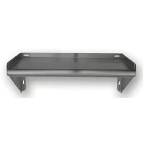 Universal WSP1884 - Stainless Steel Tab Lock Wall Shelf - 18" X 84"
