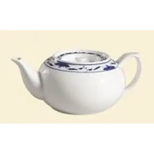 C.A.C. China 103-TPW-2 - Blue Lotus Teapot 32" - (1 Dozen per Case)