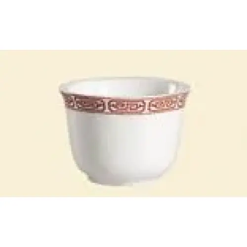 C.A.C. China 105-55 - Red Gate Chinese Style Tea Cup 3" - (6 Dozen per Case)