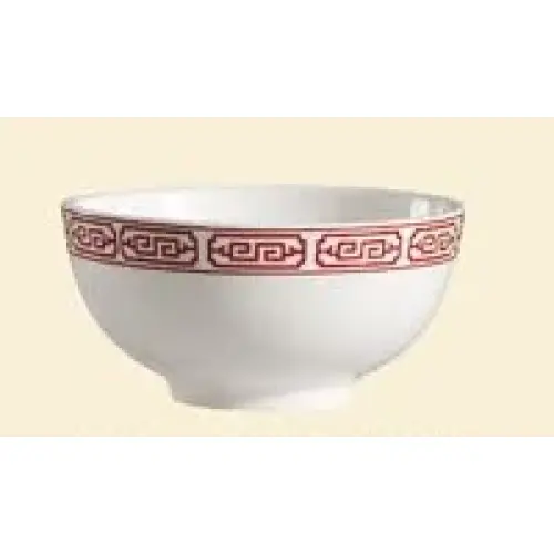 C.A.C. China 105-64 - Red Gate Rice Bowl 4" - (4 Dozen per Case)